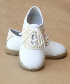 L'Amour Boys Beige Saddle Oxford Shoes