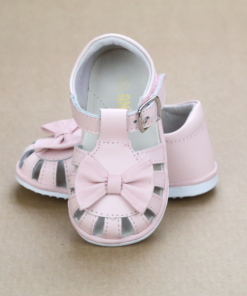 Nellie Baby Bow Leather Sandal