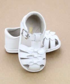 Everly Baby Girls Bow Leather Sandal