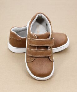 Boys Kyle Double Velcro Leather Sneaker