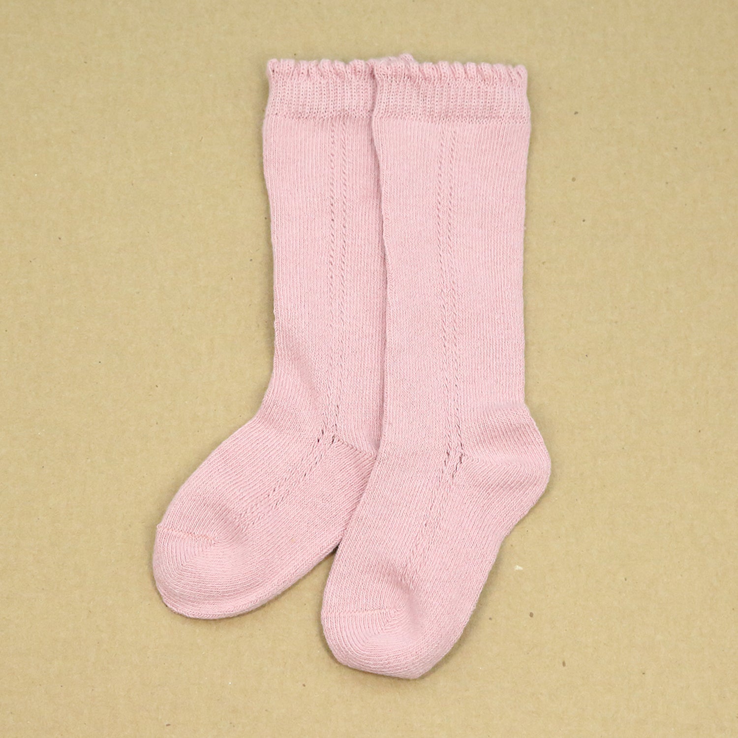 Openwork Knee Sock (Raspberry)