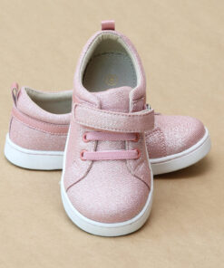 L'Amour Girls Natalie Metallic Pink Flexible Sneaker