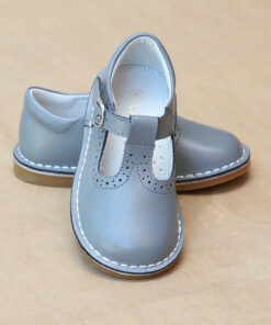 L'Amour Frances T-Strap Perforated Stitch Down School Mary Jane