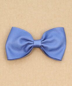 Grosgrain Bow Hair Clip (French Blue)
