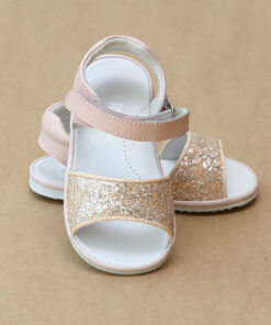 Angel Baby Girls Elise Glitter Open Toe Sandal